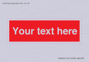 Custom Prohibition: Blank (red) sign